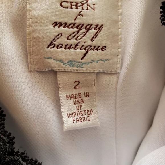 Suzie Chin for Maggy Boutique, Black Lace Dress, Size 2 - Picture 4 of 4